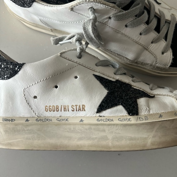 PRISTINE Golden Goose SparkleBlack Sneakers(38) - Picture 9 of 10